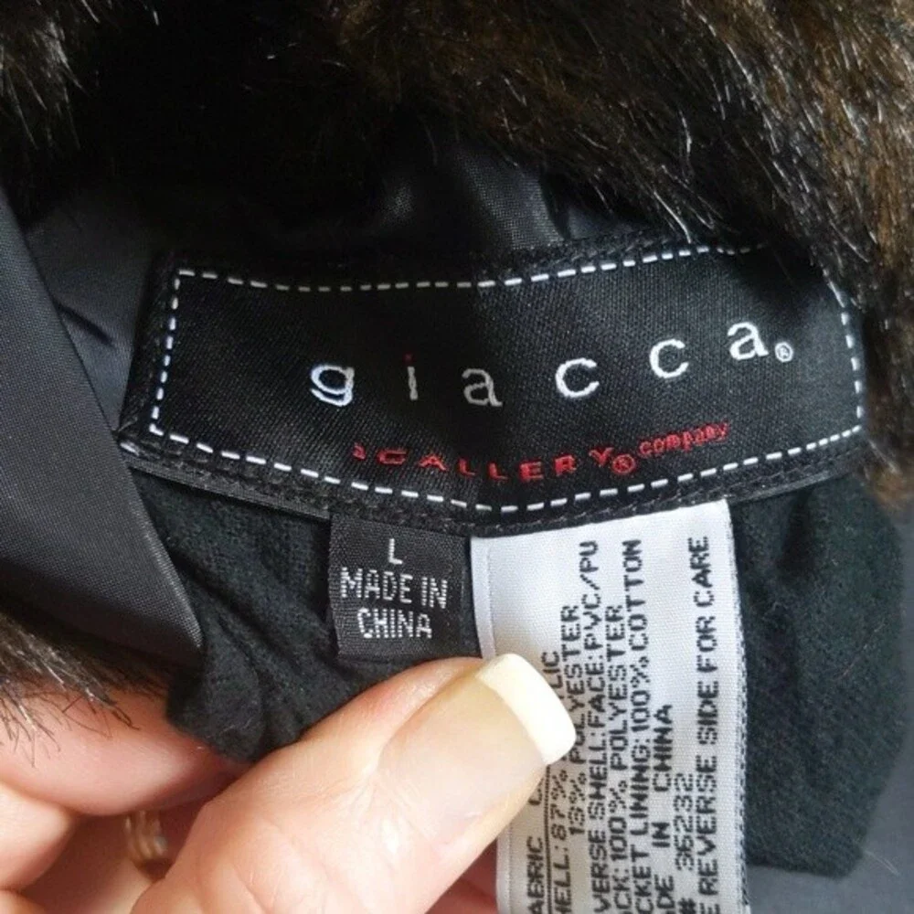 Giacca reversible faux fur/water resistant vest, EXCELLENT condition L